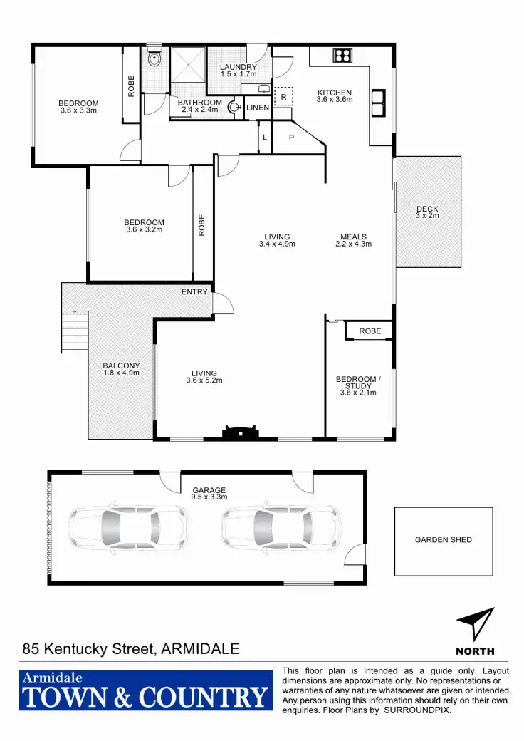 Floorplan of Homely house listing, 85 Kentucky Street, Armidale NSW 2350