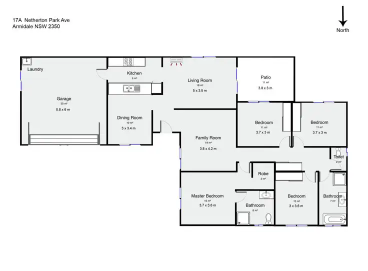 Floorplan of Homely house listing, 17A Netherton Park Avenue, Armidale NSW 2350