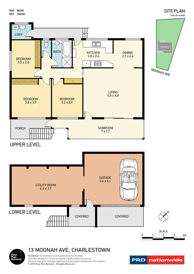 Floorplan of Homely house listing, 13 Moonah Avenue, Charlestown NSW 2290