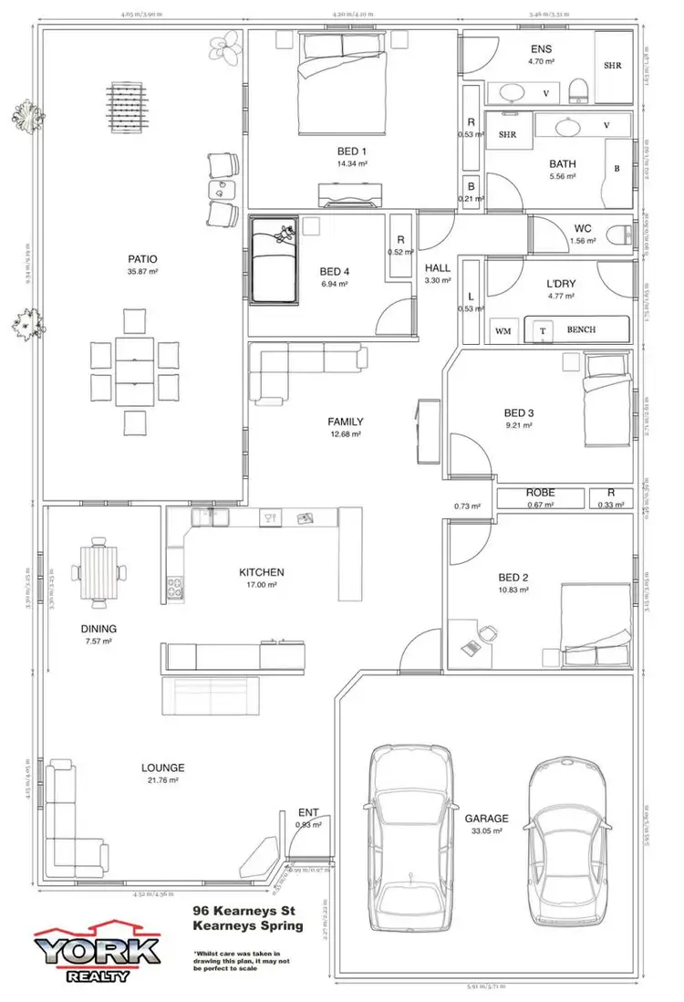 Floorplan of Homely house listing, 96 Kearney Street, Kearneys Spring QLD 4350