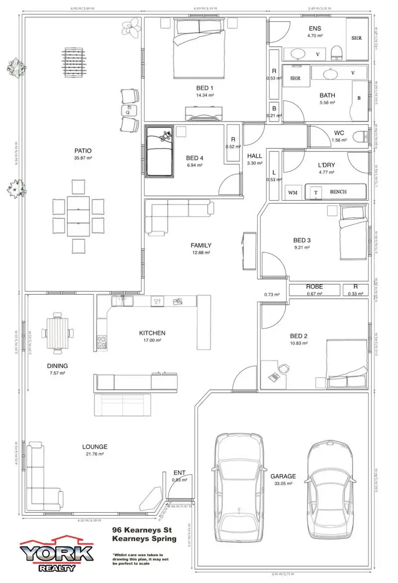 Floorplan of Homely house listing, 96 Kearney Street, Kearneys Spring QLD 4350