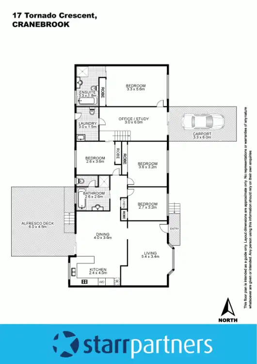 Floorplan of Homely house listing, 17 Tornado Crescent, Cranebrook NSW 2749