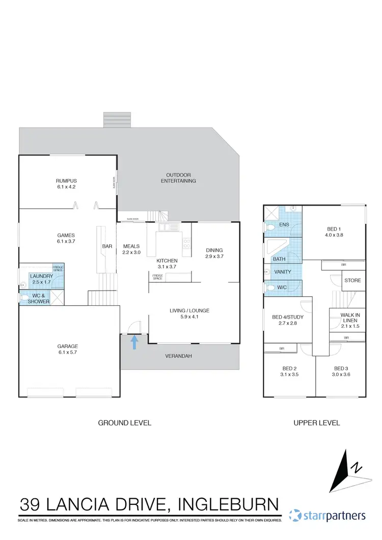 Floorplan of Homely house listing, 39 Lancia Dr, Ingleburn NSW 2565