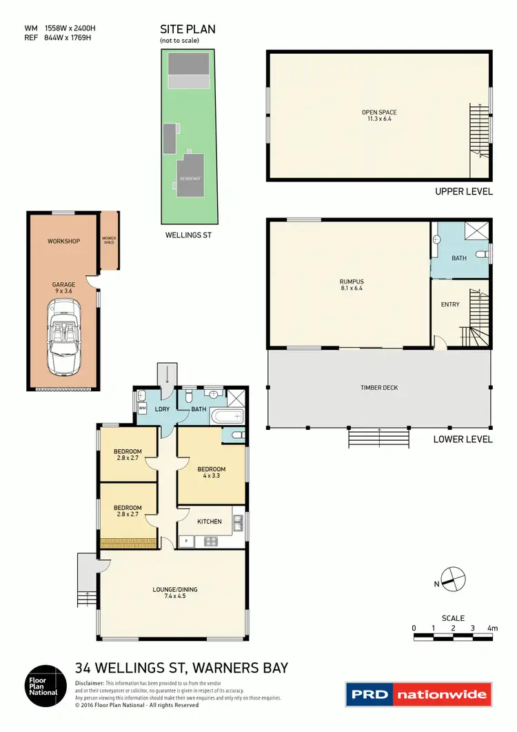 Floorplan of Homely house listing, 34 Wellings Street, Warners Bay NSW 2282