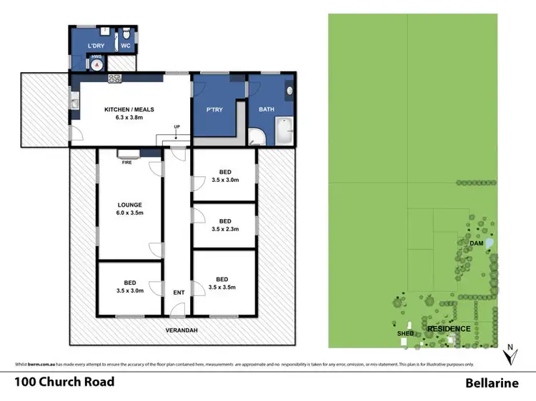 Floorplan of Homely rural property listing, 100 Church Road, Bellarine VIC 3223