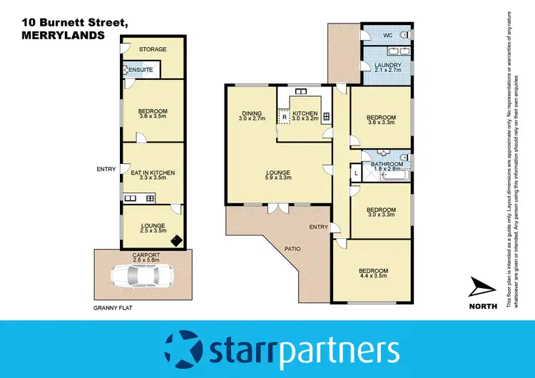 Floorplan of Homely house listing, 10 Burnett Street, Merrylands NSW 2160
