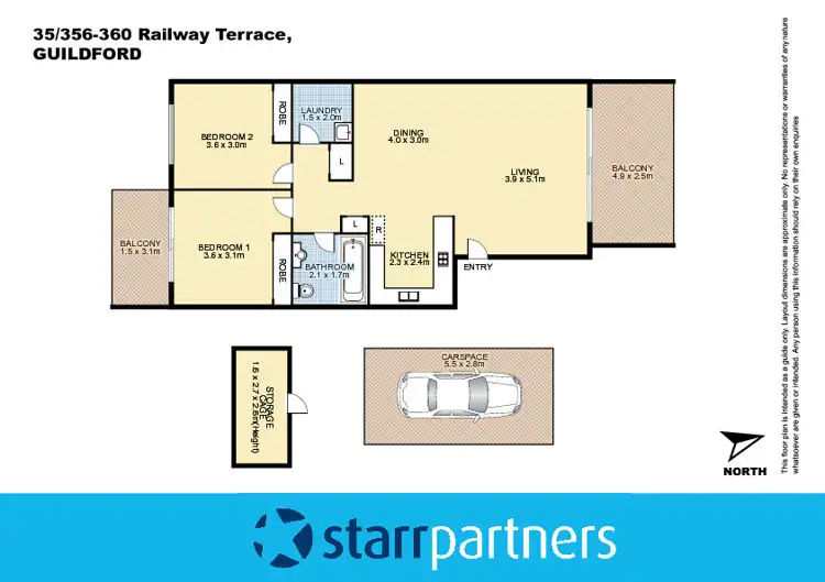 Floorplan of Homely unit listing, 35/356-360 Railway Terrace, Guildford NSW 2161