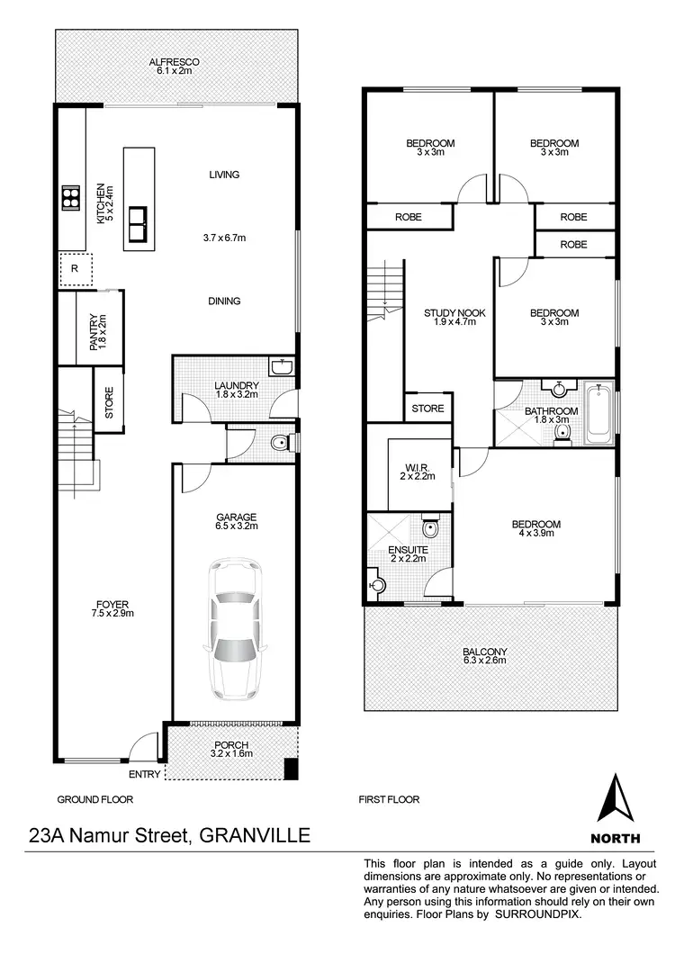 Floorplan of Homely house listing, 23A Namur Street, Granville NSW 2142