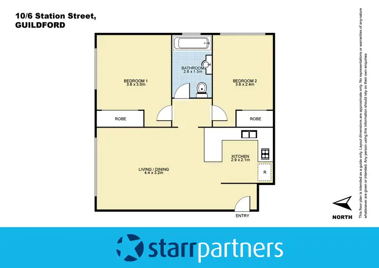 Floorplan of Homely unit listing, 10/6-8 Station Street, Guildford NSW 2161