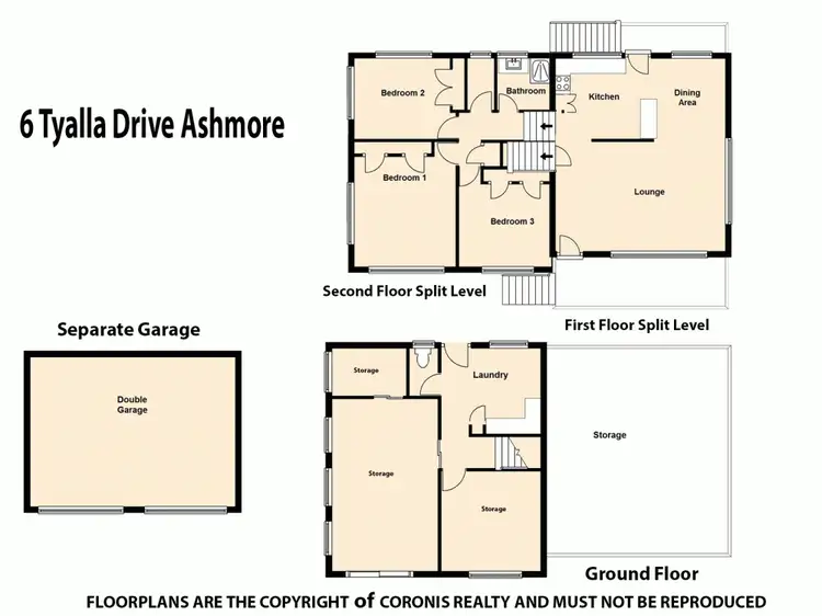 Floorplan of Homely house listing, 6 Tyalla Drive, Ashmore QLD 4214