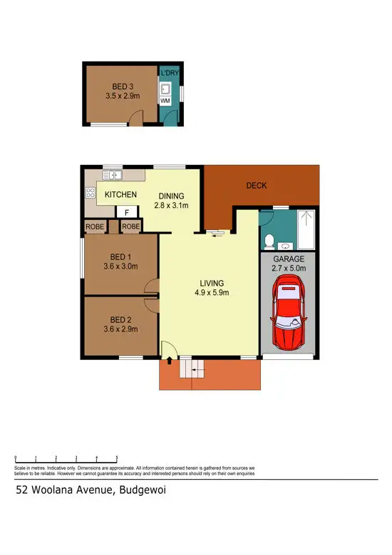 Floorplan of Homely house listing, 52 Woolana Avenue, Budgewoi NSW 2262