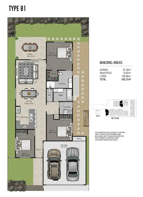 Floorplan of Homely townhouse listing, 16/145 Northcote Street (Coastal Greens), Brighton QLD 4017