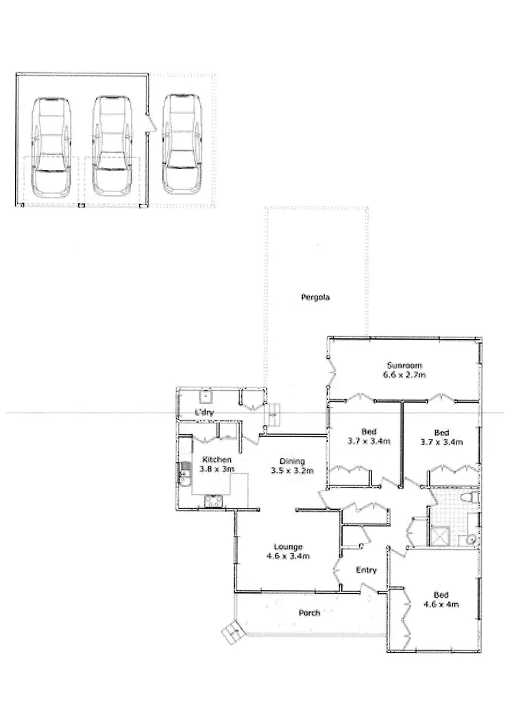 Floorplan of Homely house listing, 2 Phyllis Street, Harristown QLD 4350