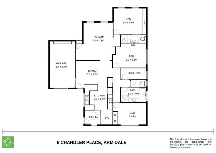 Floorplan of Homely house listing, 6 Chandler Close, Armidale NSW 2350