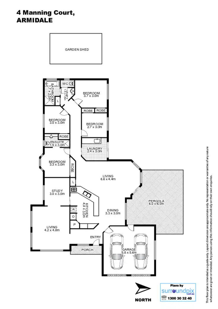 Floorplan of Homely house listing, 4 Manning Court, Armidale NSW 2350