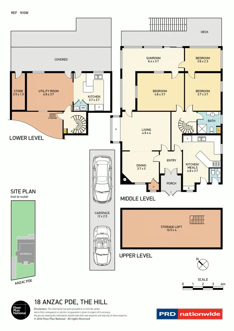 Floorplan of Homely house listing, 18 Anzac Parade, The Hill NSW 2300