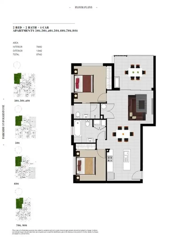 Floorplan of Homely apartment listing, L2/5 Folkestone Street, Bowen Hills QLD 4006