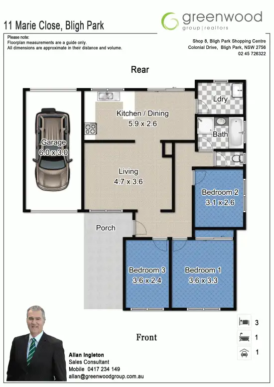 Floorplan of Homely house listing, 11 Marie Close, Bligh Park NSW 2756