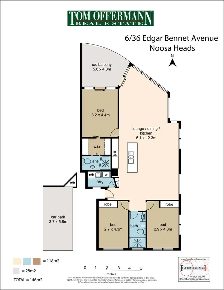 Floorplan of Homely unit listing, 6/1 Picture Point Cres, Noosa Heads QLD 4567