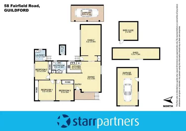Floorplan of Homely house listing, 58 Fairfield Road, Guildford NSW 2161