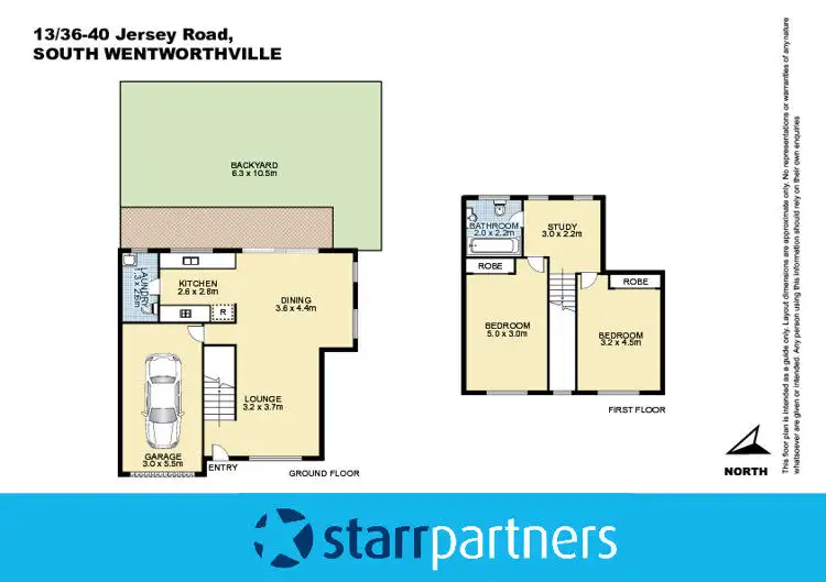 Floorplan of Homely townhouse listing, 13/36-40 Jersey Road, South Wentworthville NSW 2145