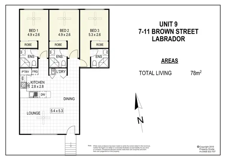 Floorplan of Homely unit listing, 9/7-11 Brown Street, Labrador QLD 4215