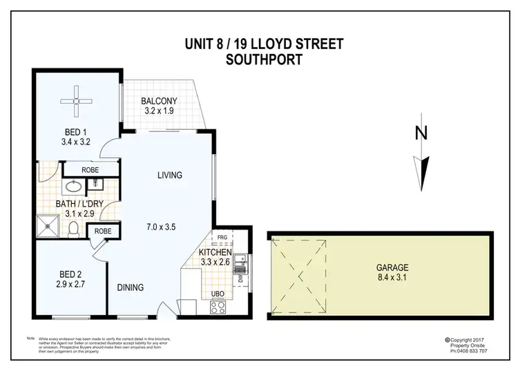 Floorplan of Homely unit listing, 8/19 Lloyd Street, Southport QLD 4215
