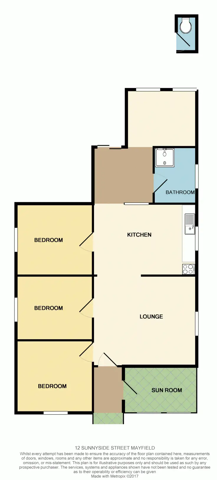 Floorplan of Homely house listing, 12 Sunnyside Street, Mayfield NSW 2304