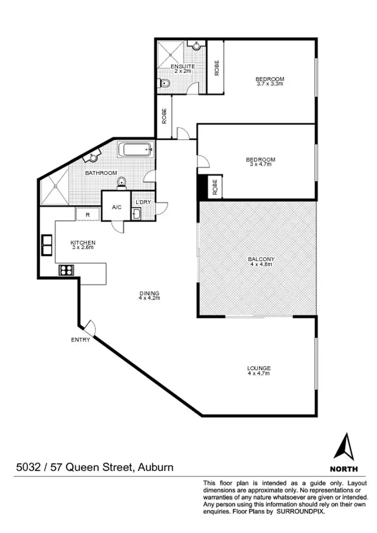 Floorplan of Homely unit listing, 5032/57 Queen St, Auburn NSW 2144