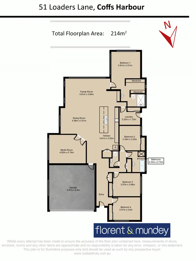 Floorplan of Homely house listing, 51 Loaders Lane, Coffs Harbour NSW 2450