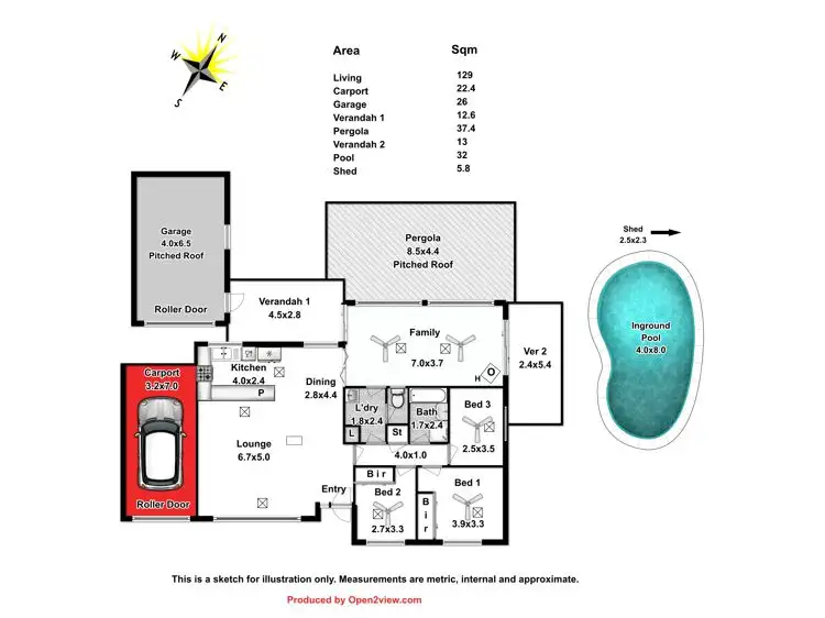 Floorplan of Homely house listing, 49 Damian Drive, Salisbury Heights SA 5109