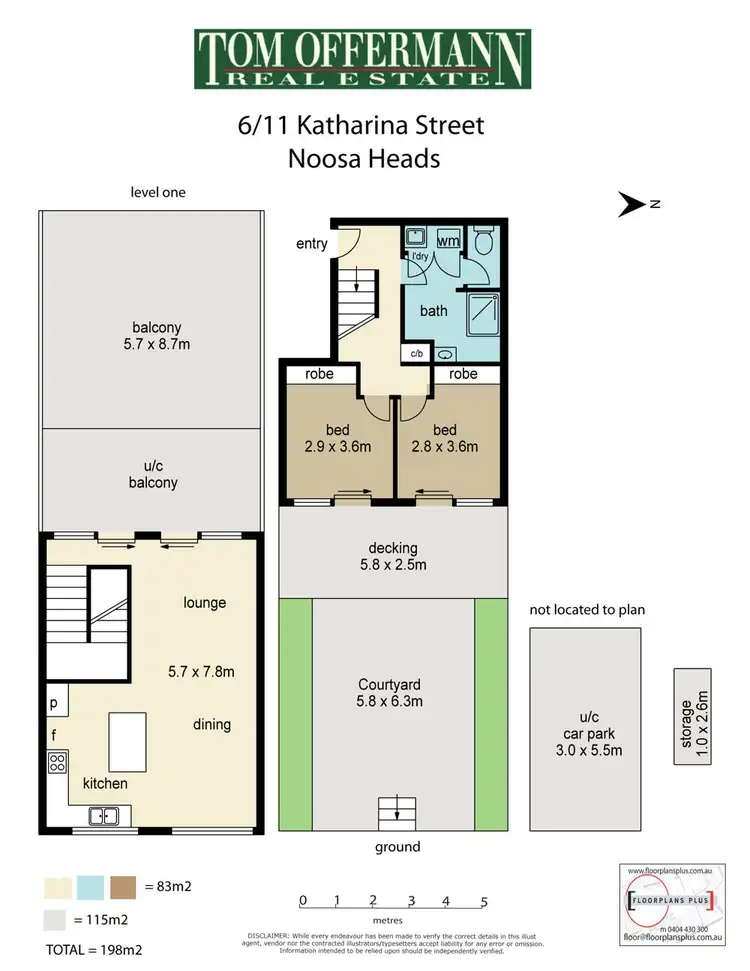 Floorplan of Homely unit listing, 6/11 Katharina St, Noosa Heads QLD 4567