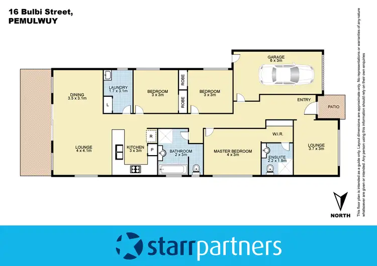Floorplan of Homely house listing, 16 Bulbi Street, Pemulwuy NSW 2145