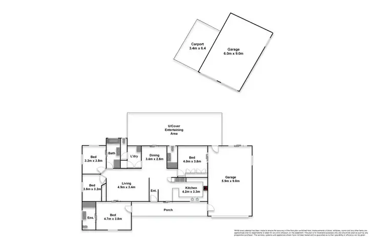 Floorplan of Homely house listing, 47 Andersen Road, Diamond Valley QLD 4553