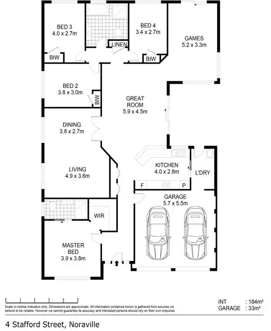 Floorplan of Homely house listing, 4 Stafford Street, Noraville NSW 2263