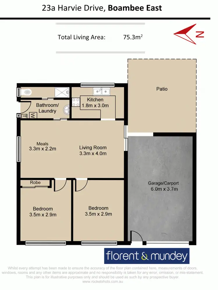 Floorplan of Homely house listing, 23A Harvie Dr, Boambee East NSW 2452