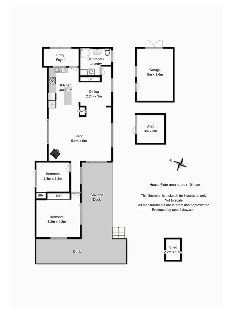 Floorplan of Homely house listing, 23 Amy Street, Taranna TAS 7180