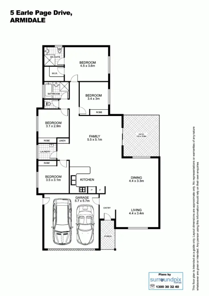 Floorplan of Homely house listing, 5 Earle Page Drive, Armidale NSW 2350