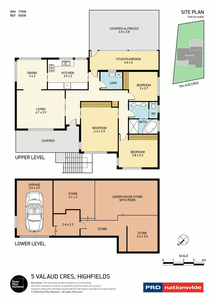 Floorplan of Homely house listing, 5 Valaud Crescent, Highfields NSW 2289