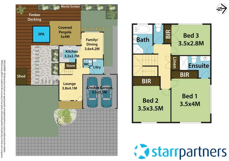 Floorplan of Homely townhouse listing, 4/3 Montel Place, Acacia Gardens NSW 2763