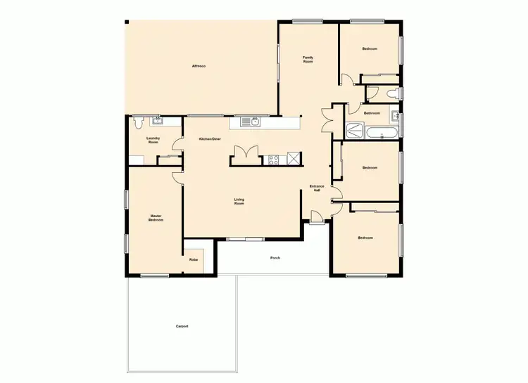 Floorplan of Homely house listing, 66 Aquarius Drive, Kingston QLD 4114