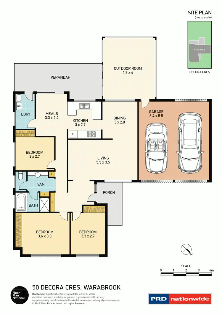 Floorplan of Homely house listing, 50 Decora Crescent, Warabrook NSW 2304