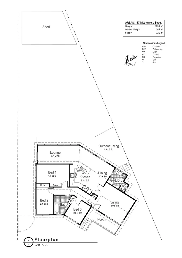 Floorplan of Homely house listing, 87 Mitchelmore Street, Turvey Park NSW 2650