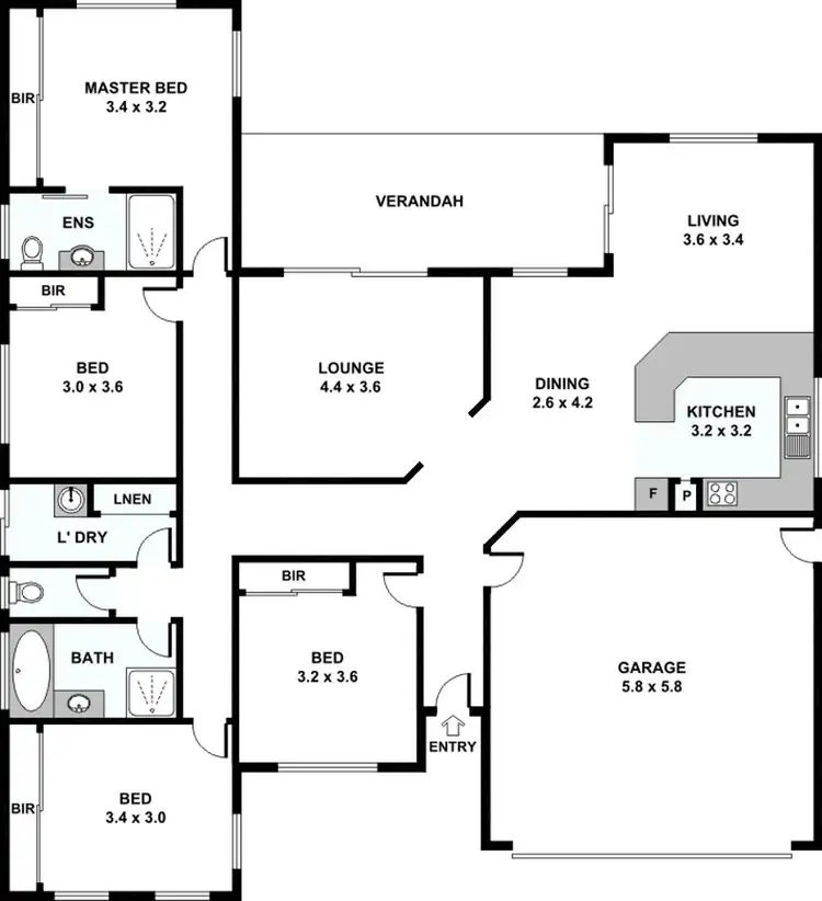 Floorplan of Homely house listing, 44 Kooyalee Street, Deception Bay QLD 4508