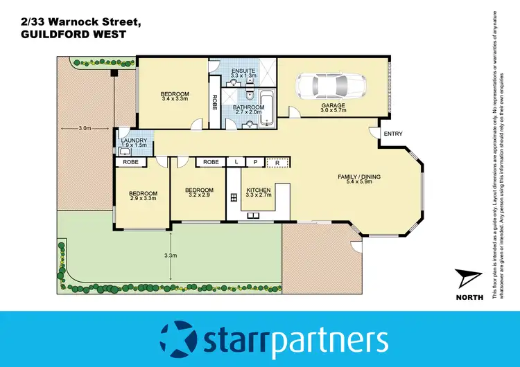 Floorplan of Homely villa listing, 2/33 Warnock Street, Guildford NSW 2161