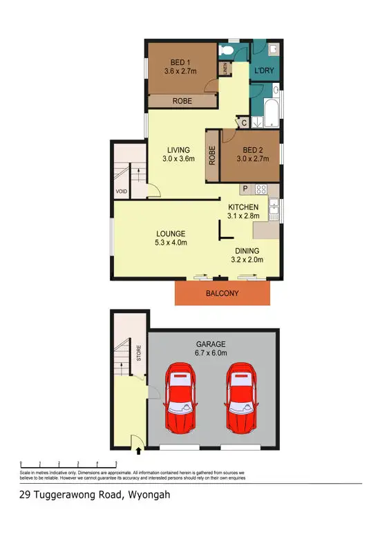 Floorplan of Homely house listing, 29 Tuggerawong Road, Wyongah NSW 2259
