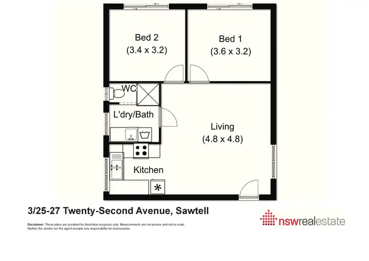 Floorplan of Homely unit listing, 3/25-27 Twenty Second Avenue, Sawtell NSW 2452