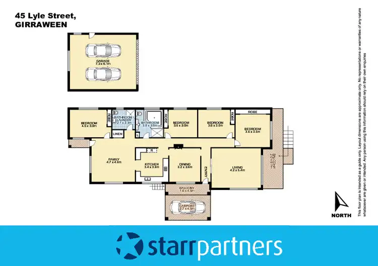 Floorplan of Homely house listing, 45 Lyle Street, Girraween NSW 2145