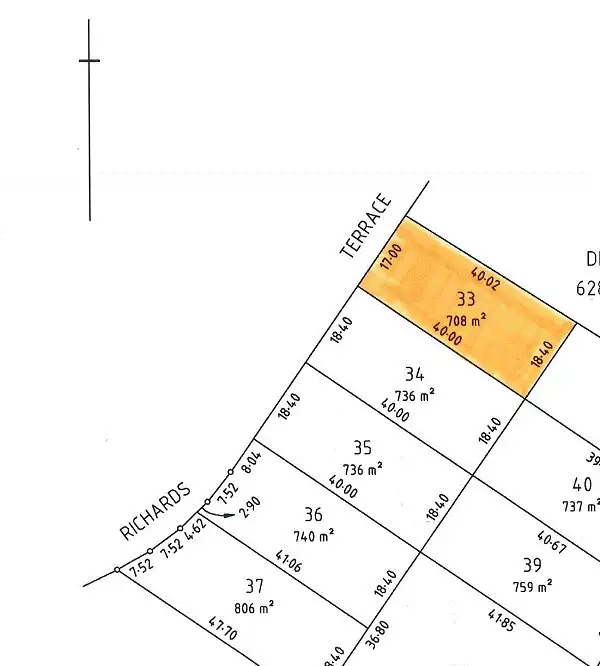 Floorplan of Homely land listing, Lot 33 Richards Terrace, Port Hughes SA 5558