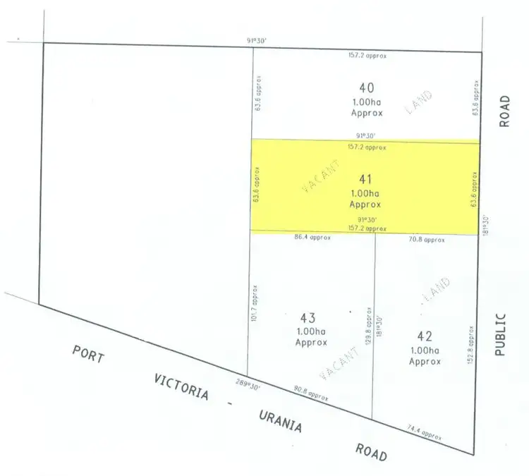 Floorplan of Homely land listing, Lot 41 Investigator Road, Port Victoria SA 5573
